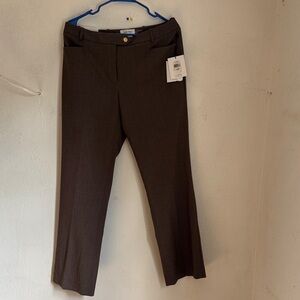 Calvin Klein Dark Brown Trousers size 10